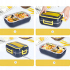 Elektryczny lunchbox pojemnik podgrzewany do auta ciężarówki pracy obiadowy menażka 900 ml na posiłki z tworzywa