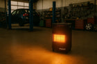 Piecyk gazowy na butle gaz grzejnik reduktor wąż składany 4,2kw CE 420 mm 730 mm grzewcza czarny