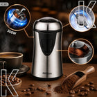 Młynek do kawy elektryczny do mielenia mocny orzechów przypraw grinder 300W 60 g 300 w metal, tworzywo sztuczne