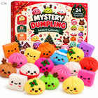 KALENDARZ ADWENTOWY SQUISHY 24 GNIOTKI ANTYSTRESOWY 3D ŚWIĘTA PREZENT stojący