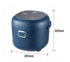 Ryżowar samochodowy 2l Multicooker 12V 24V TIR BUS LCD timer autostyl 2 l 200 w niebieski