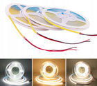 Taśma LED COB wąska 5mm 12V 384diod/m neon linia światła biały neutralny 5m oświetlenie mebli, wnęk i podświetlenie