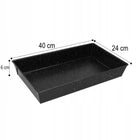 Blacha do pieczenia prostokątna 40 x 24 cm stal węglowa nieprzywieralna forma na ciasto, wypieki i zapiekanki, metalowa