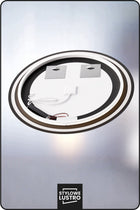 Lustro LED łazienkowe okrągłe 50 cm 3 Barwy Dotykowe z Matą Antyparową 500 mm