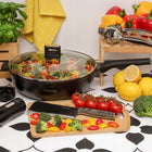 PATELNIA WOK Indukcja POKRYWKA DUŻA Głęboka Solidna Starke Pro Yasai 32 cm do smażenia stir-fry i potraw azjatyckich