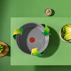 Patelnie ceramiczne Tefal renew ingenio 24/28 beztłuszczowa indukcja zestaw do smażenia z odpinanym uchwytem, na gaz