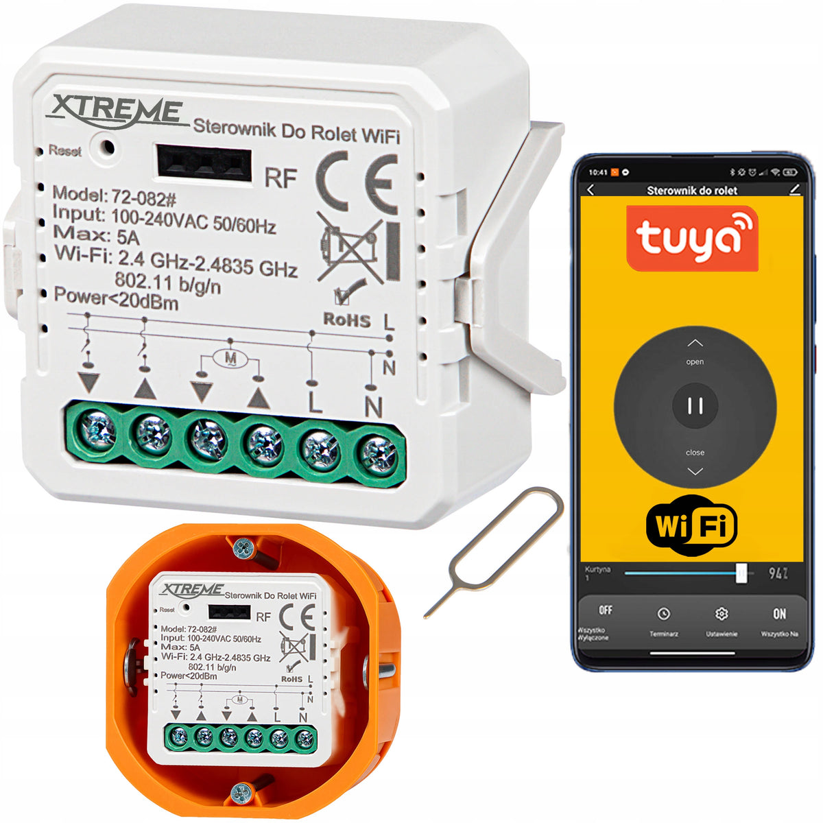 Sterownik xtreme do rolet tuya wifi przekaźnik przełącznik home life smart moduł automatyki okiennej, kontroler