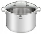 Garnek ze stali nierdzewnej z pokrywką TEFAL Duetto+ 28cm G7196456 indukcja do zup i gotowania, 10,1 l, do piekarnika i