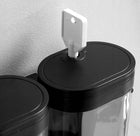 Dozownik dyspenser naścienny do mydła płynu żelu pod prysznic czarny 300 ML pojemnik na kosmetyki, ręczny, plastikowy