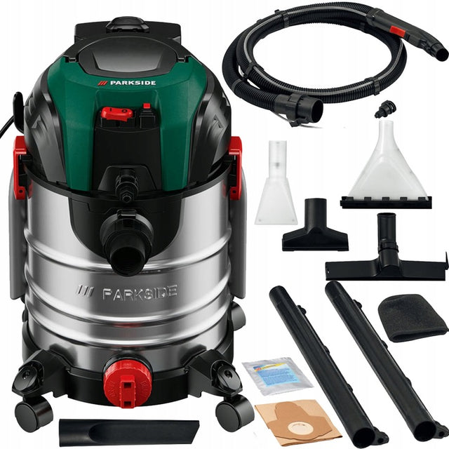 Odkurzacz piorący Parkside PWS 20 F5 1600 w na mokro i sucho ekstrakcyjny, pranie dywanów, czyszczenie tapicerki, zbiornik czystej wody 4 l