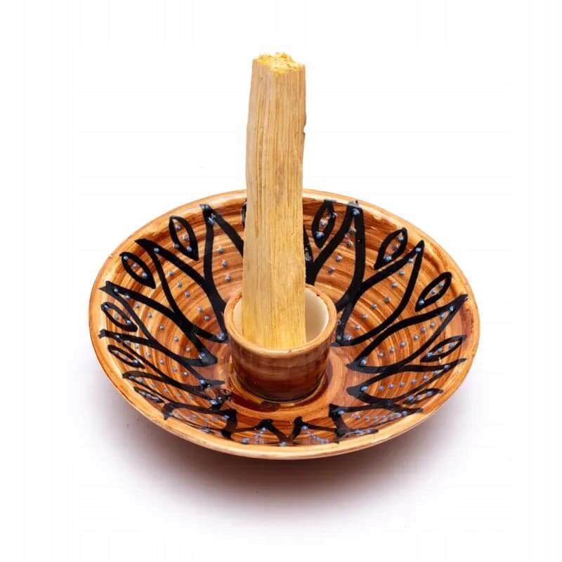 Ceramiczna podstawka do palenia Palo Santo - relaks i medytacja stojak na kadzidło, podpórka na kadzidełka