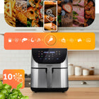 Frytkownica beztłuszczowa XL AIR fryer duża frytownica 8l berdsen 1700W srebrny