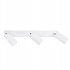 Lampa kinkiet ścienny LED sufit regulowany spot 3xGU10 żyrandol regulowany oprawa kierunkowa metalowa biała srebrna