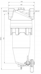 MAGNETYCZNY SEPARATOR ZANIECZYSZCZEŃ ADS180 AFRISO 1'' DN25 do pomp ciepła filtr