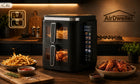 Frytkownica beztłuszczowa dwukomorowa 11L2800W airdweller AIR fryer czarna czarny