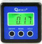 Geko Poziomica cyfrowa inklinometr miernik kata LCD magnes G03319 do pomiaru nachylenia, aluminiowy, dokładność 0,1°