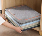 Organizer pudełko do przechowywania pojemnik na pościel 24litry do szafy na koce ubrania 40x30x20 cm szary