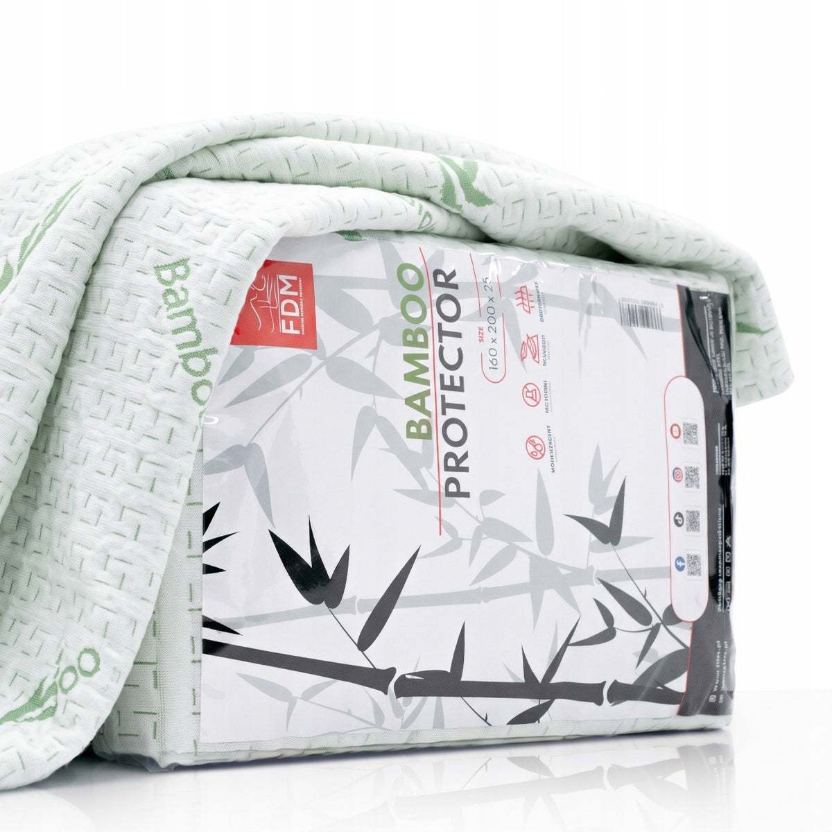 Ochraniacz wodoodporny 180x200 pokrowiec na materac bamboo PRZEŚCIERADŁO podkład ochronny do łóżka, zabezpieczenie