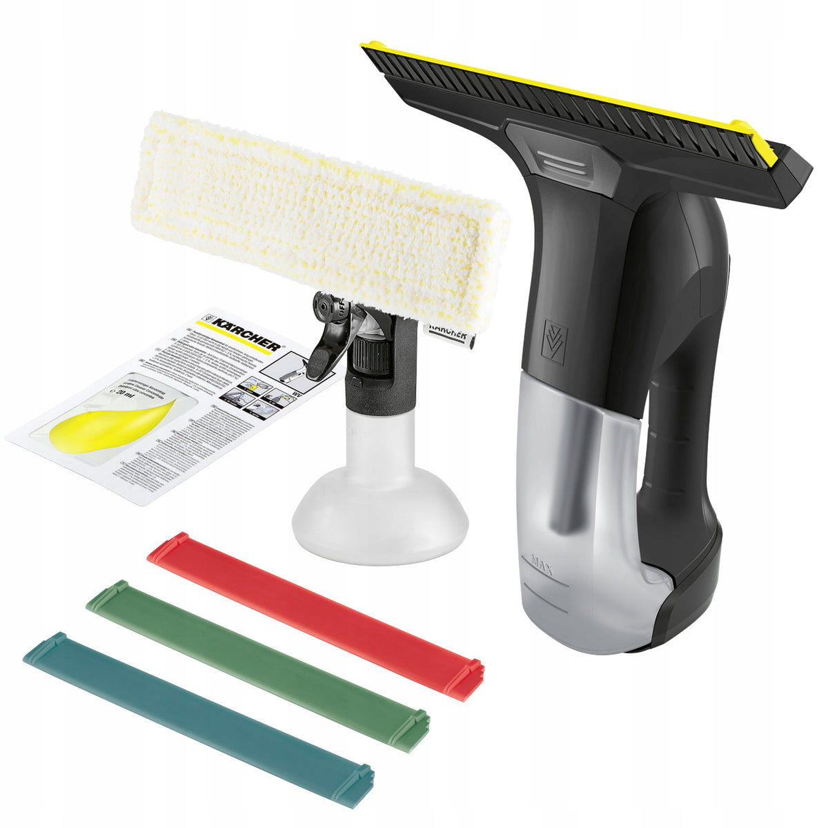 Akumulatorowa myjka do okien Karcher WV 6 Plus Multi Edition elektryczna ściągaczka szyb i luster, wydajność 300 m²