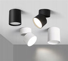 Oprawa natynkowa Lampa sufitowa GX53 Tuba Halogenowa ruchoma Spot LED czarne oczko punktowe, okrągły downlight do
