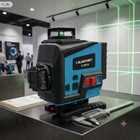 Poziomica laserowa 4D 16 linii zielony laser walizka Blaupunkt LL6010 niwelator płaszczyznowy, do remontów, zasięg 25