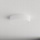 Lampa sufitowa Plafon cleo 300 Biały 30 cm E27 okrągła oprawa oświetleniowa do wnętrz, głębokość 7,5 cm