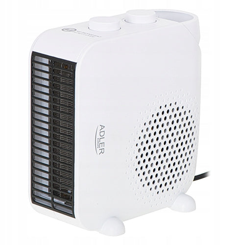 Pionowo poziomy termowentylator biały całoroczny 1000W / 2000W 7725W adler farelka, piecyk elektryczny, grzejnik z termostatem