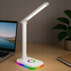 LAMPKA na BIURKO biurkowa nocna szkolna RGB DOTYKOWA podświetlenie REGULACJ lampa LED ściemniana 34 cm biała do