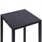 Czarny kwietnik metalowy stojak na kwiaty loftowy półka 40 cm