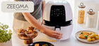 Frytkownica beztłuszczowa AIR fryer 7,7 L 1800W duża biała teflonowa 60sek. biały