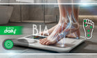 Waga łazienkowa elektroniczna analityczna aplikacja po polsku BMI 24W1 LCD biały