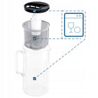 Dzbanek filtrujący szklany Wessper D2 borosilicate 3l czarny + 6x filtr