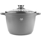 Garnek duży 10l indukcja GAZ wysoki garnek marmurkowy do piekarnika garnki aluminiowy 24 cm do gotowania i duszenia