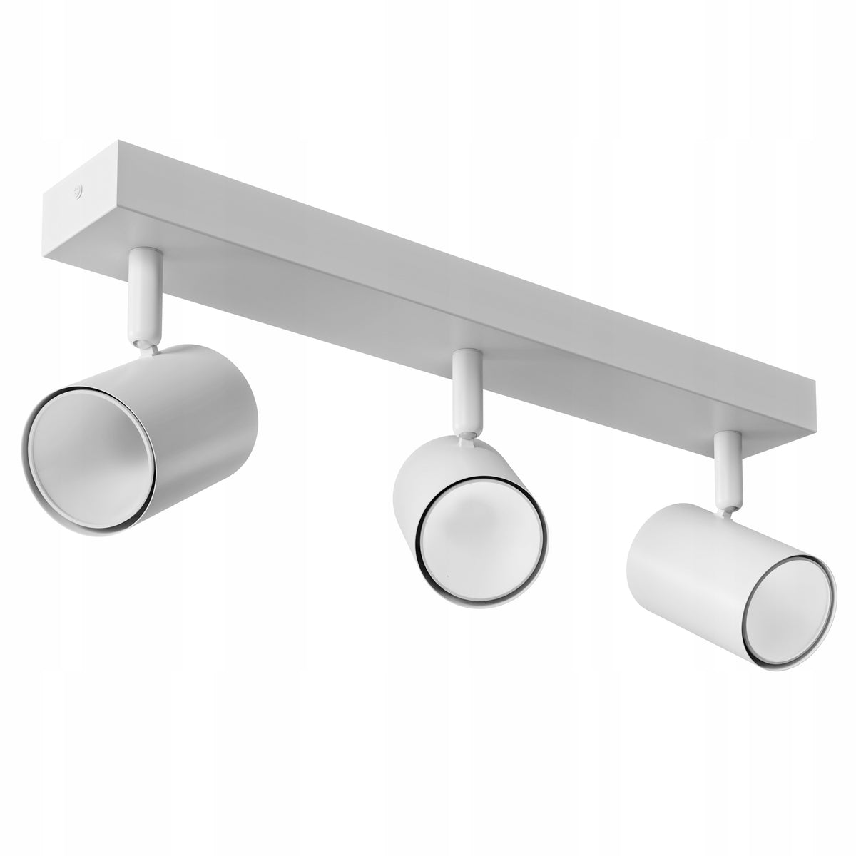 Oprawa Halogenowa 3X GU10 Lampa Sufitowa Natynkowa Ruchoma SPOT Kinkiet listwa oświetleniowa biała prostokątna 38 cm do