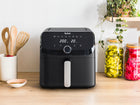 Frytkownica Beztłuszczowa tefal EY8558E0 Frytownica AIR fryer 7,5l Duża XL czarny