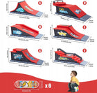 6 W 1 FINGERBOARD RAMPA ZESTAW SKATEPARK 6 DESKOROLKA