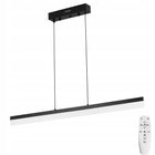 LAMPA SUFITOWA modern wisząca ŻYRANDOL LED PILOT 30W 80cm czarna nad stoł do jadalni, metalowa oprawa z wbudowanym