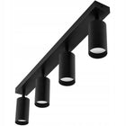 Lampa LED Sufitowa spot tuba Reflektor Oprawa Halogenowa 4x GU10 Oprawa biała aluminiowa natynkowa 120 cm bez żarówek