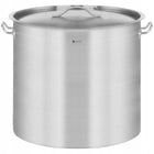 Garnek ze stali nierdzewnej - 50l - pokrywka naczynie do gotowania, średnica 40 cm, wysokość 40 cm