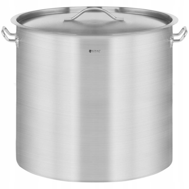 Garnek ze stali nierdzewnej - 50l - pokrywka naczynie do gotowania, średnica 40 cm, wysokość 40 cm