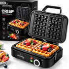 Gofrownica 2000W na 2 duże wysokie gofry regulacja temperatury crisp mocna nominalna