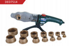 DEDRA Zgrzewarka do rur 16-63mm termostat do prac hydraulicznych, 1500 W, 300°C, walizka w zestawie