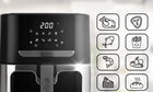 Frytkownica beztłuszczowa AIR fryer frytownica 8l 1700W z oknem mocna duża czarny