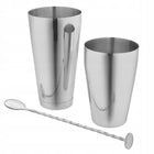 Zestaw barmański do drinków 8 el. Shaker Tin-Tin Strainer Muddler Jigger przybory koktajlowe, wyposażenie barmana