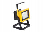 Halogen lampa przenośny budowlany z wtyczką LED 20 SMD 100W akumulator naświetlacz reflektor roboczy IP65 2400 lm zimne